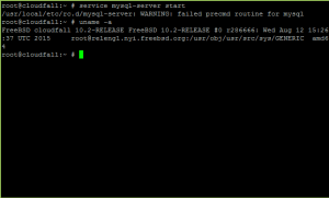 MySQL Server 5.7 Startup Problem on FreeBSD 10.2